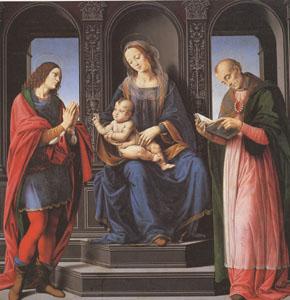 LORENZO DI CREDI The Virgin and child with st Julian and st Nicholas of Myra (mk05) Germany oil painting art